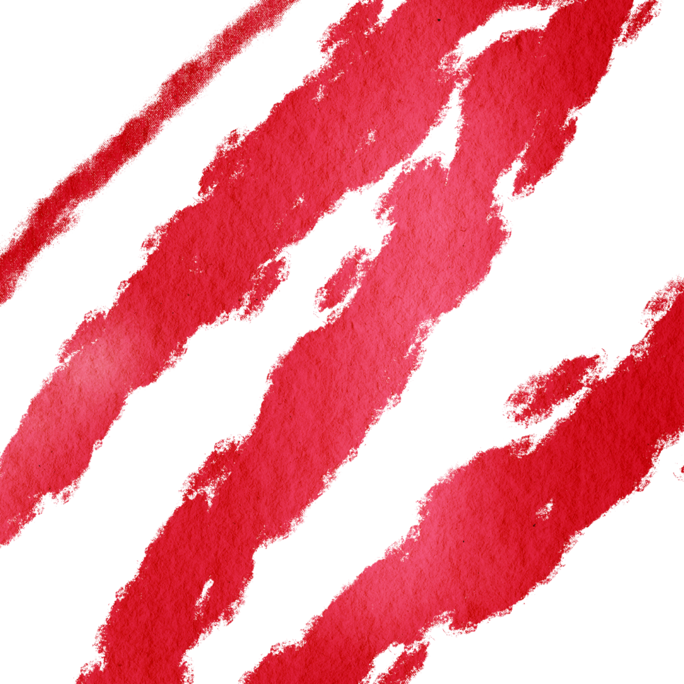 Textured Red stroke merging into soft watercolor hues png