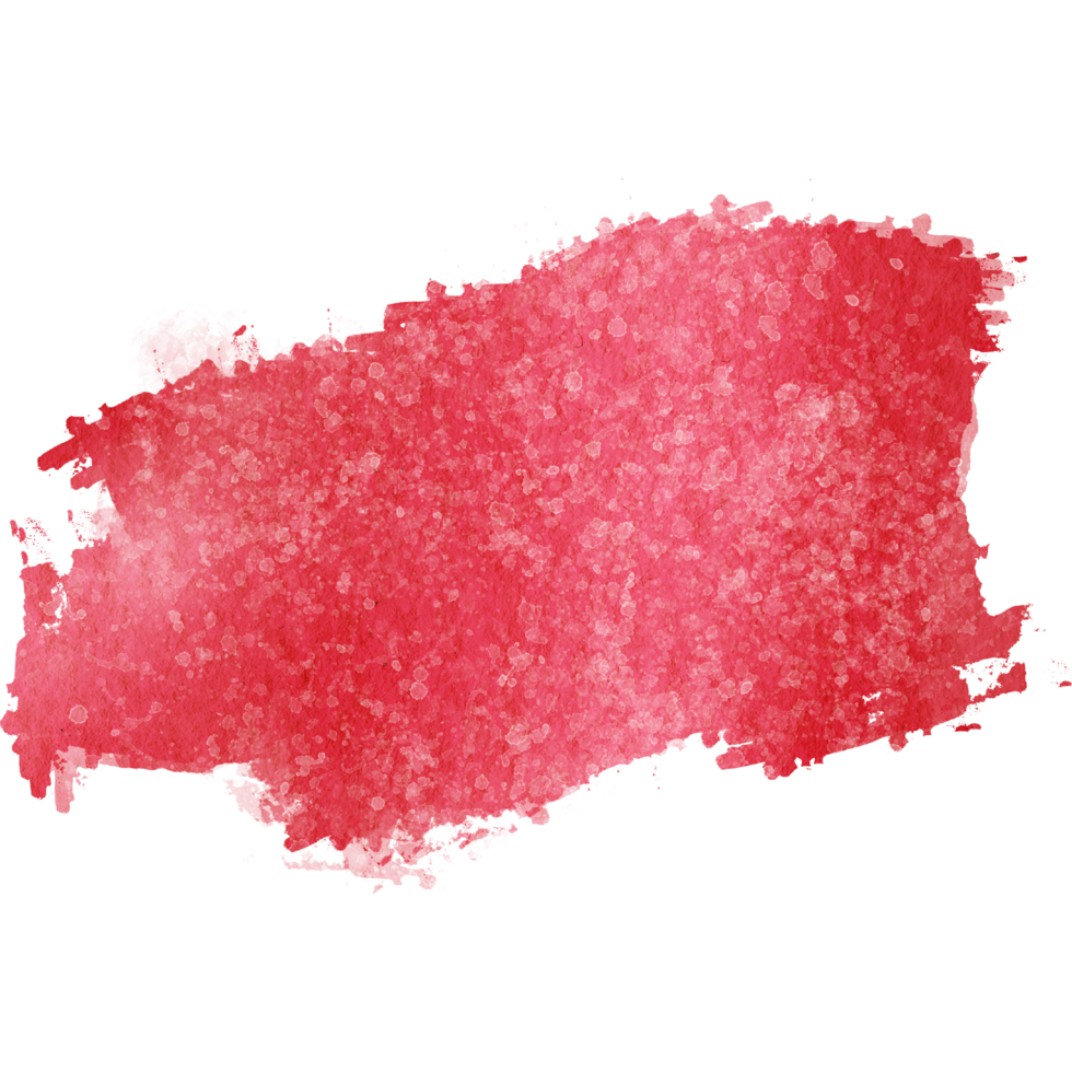 Red brush stroke with gritty texture dissolving into soft watercolor washes png