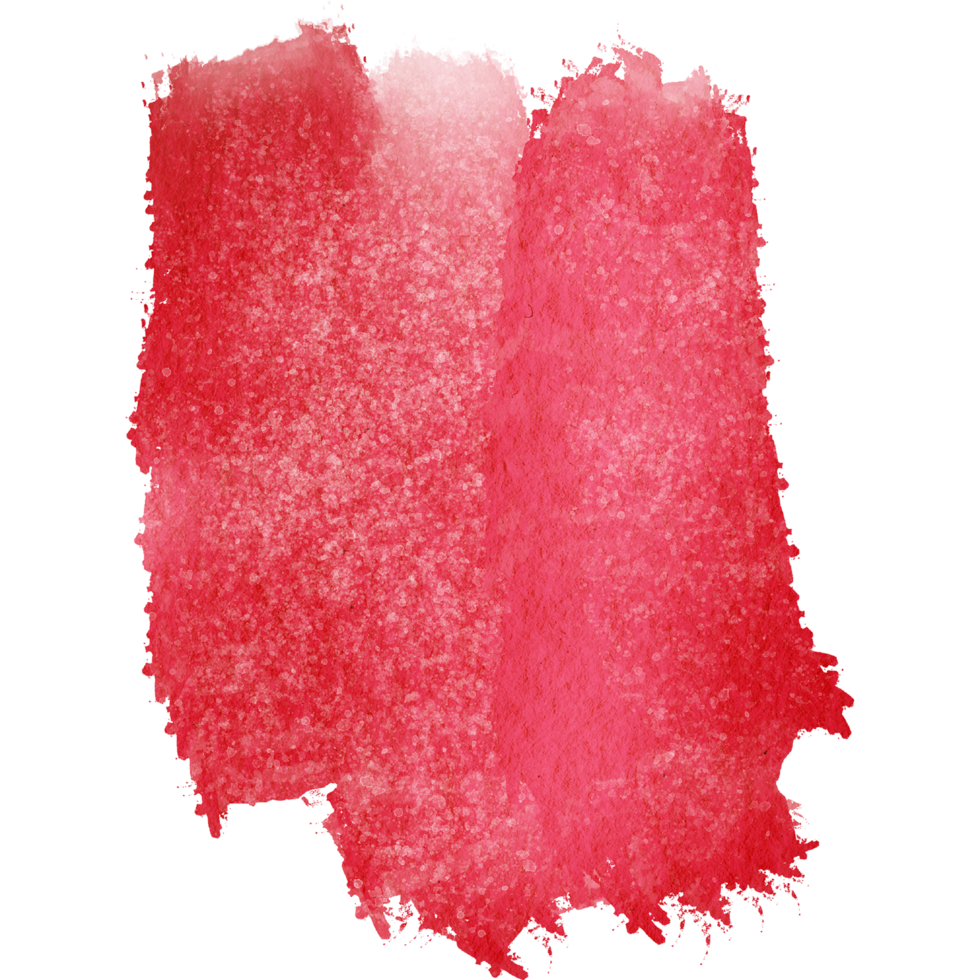Red brush stroke with gritty texture dissolving into delicate watercolor washes png