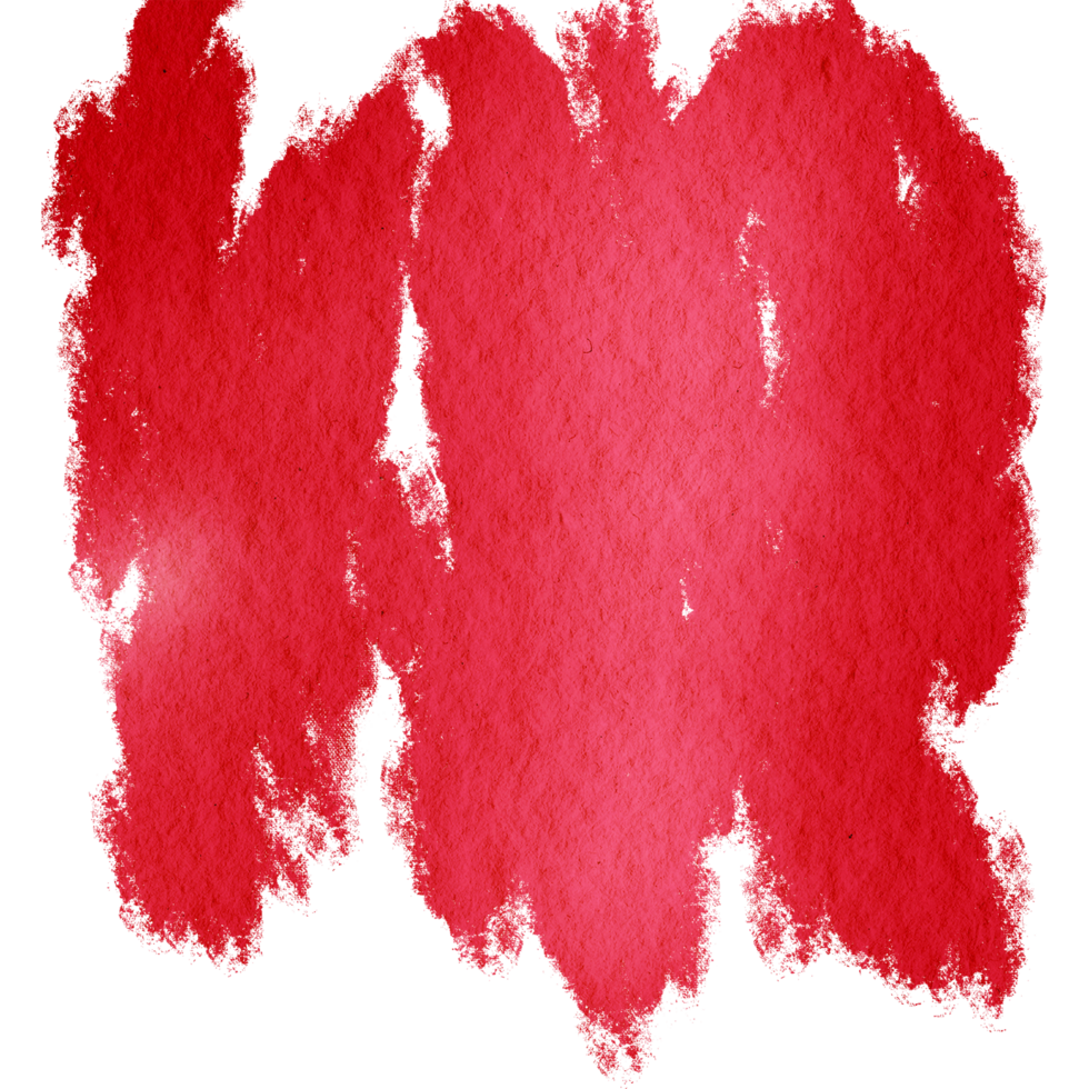 A rugged Red brushstroke dissolving into delicate watercolor tones png