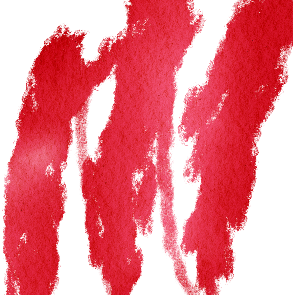 rouge brosse accident vasculaire cérébral avec texturé bords fusion dans lisse aquarelle nuances png