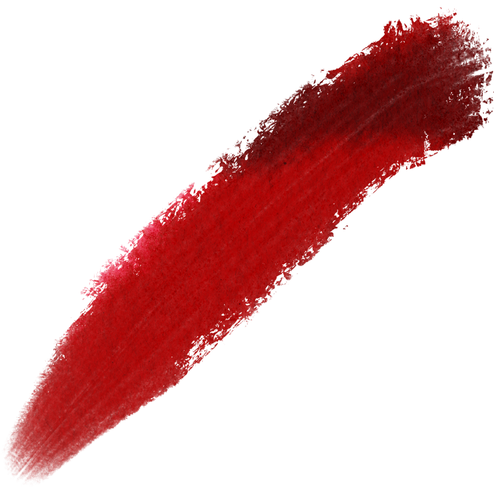 A Red stroke with rough texture fading into delicate watercolor hues png