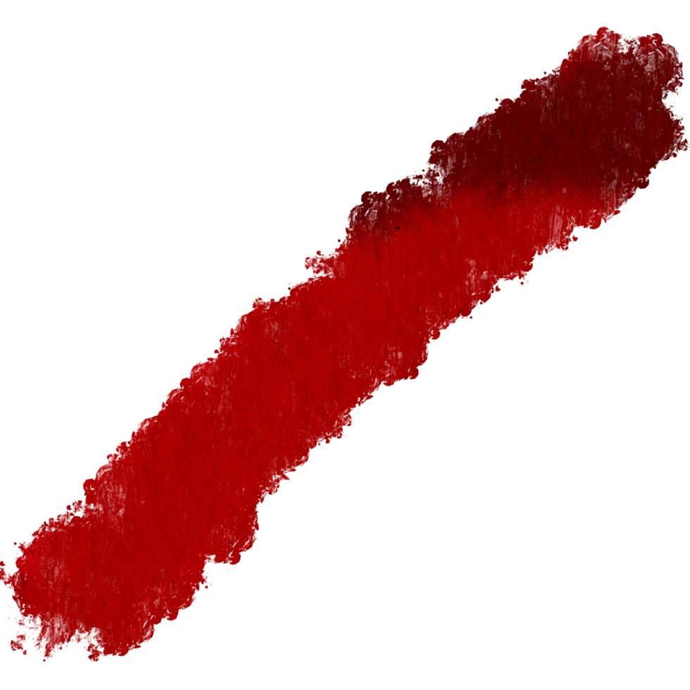 A rough Red stroke transitioning into fluid watercolor washes png