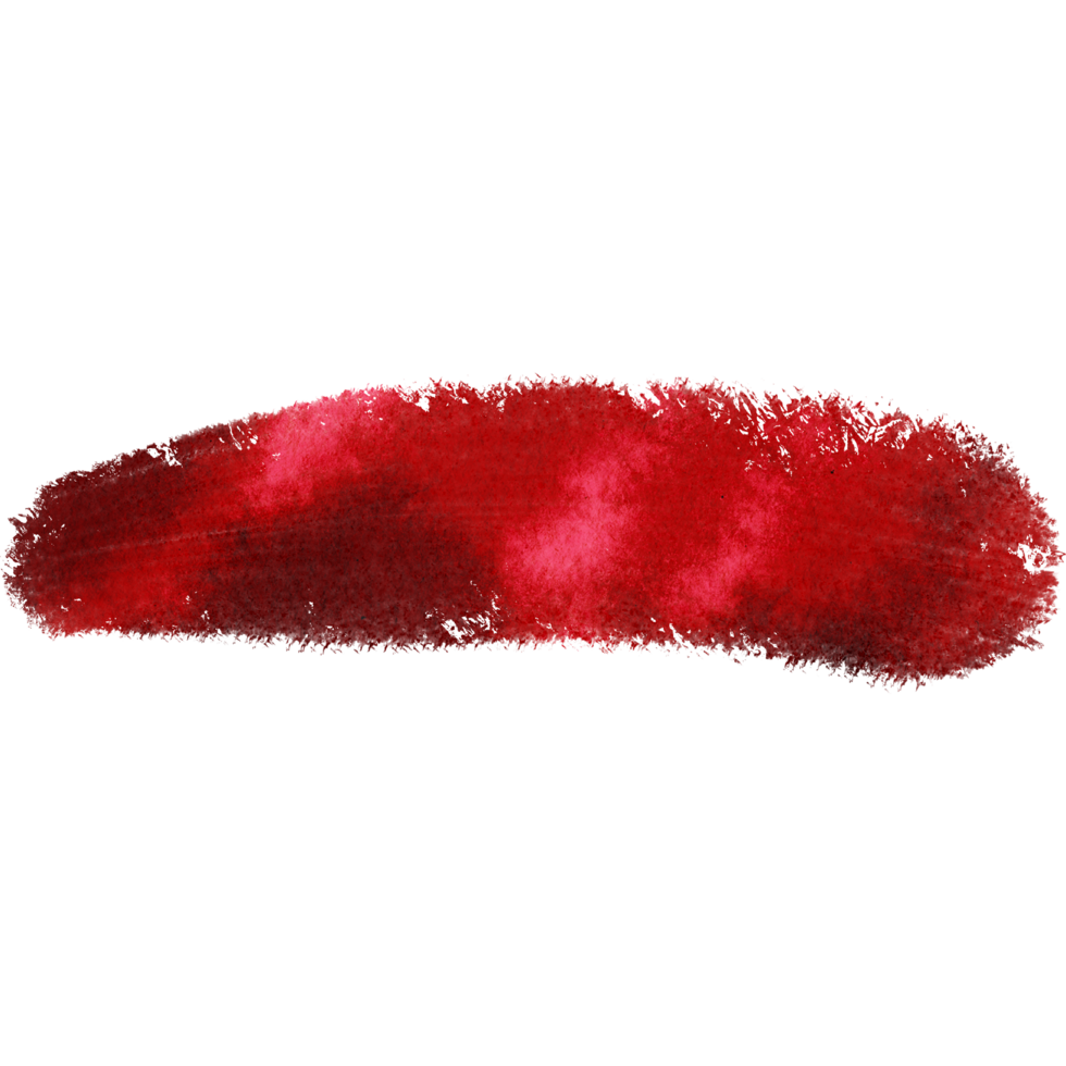 A textured Red stroke fading into smooth soft watercolor tones png