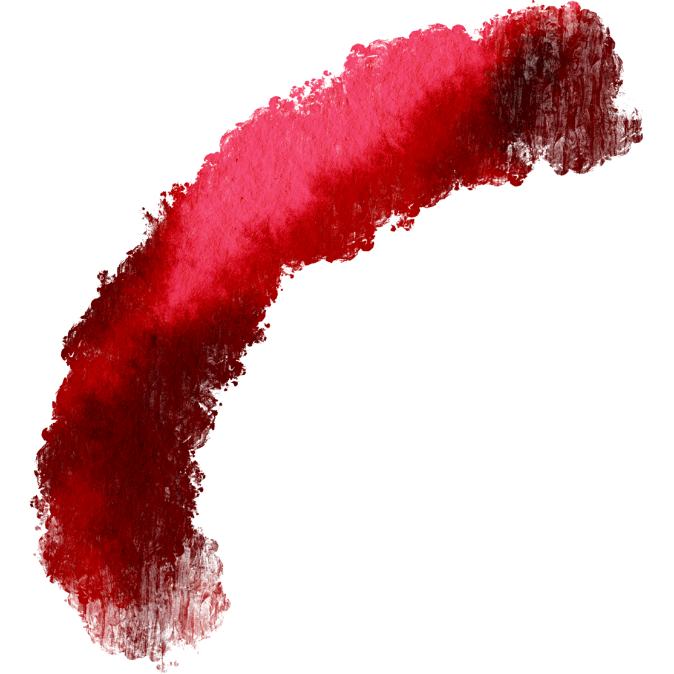 Textured Red stroke blending into smooth fluid watercolor tones png
