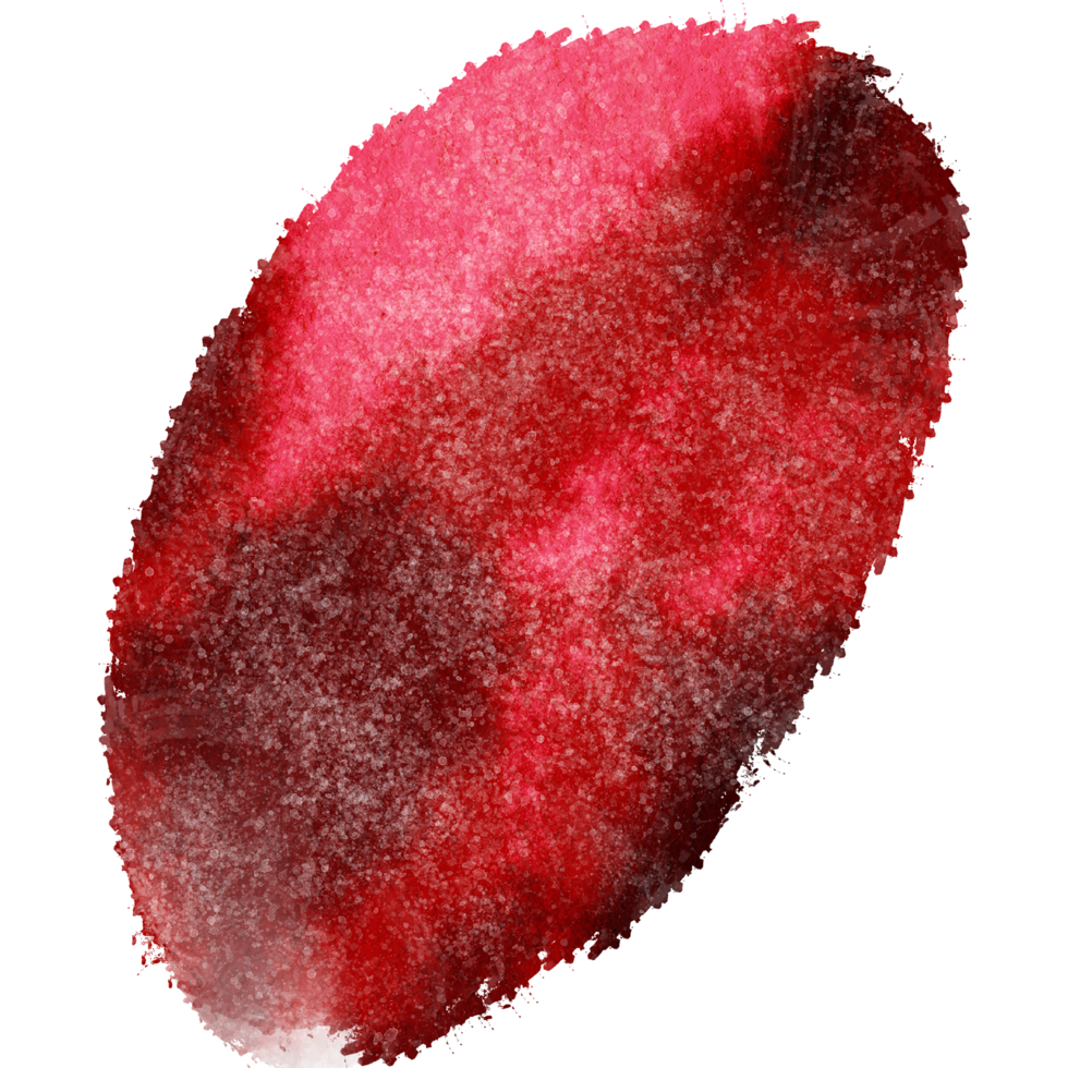 A Red stroke evolving from gritty textures into smooth watercolor washes png