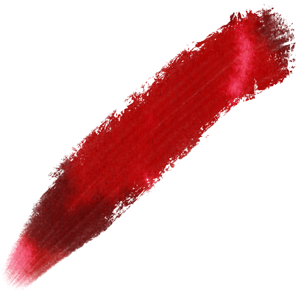 Textured Red stroke fading into soft flowing watercolor shades png