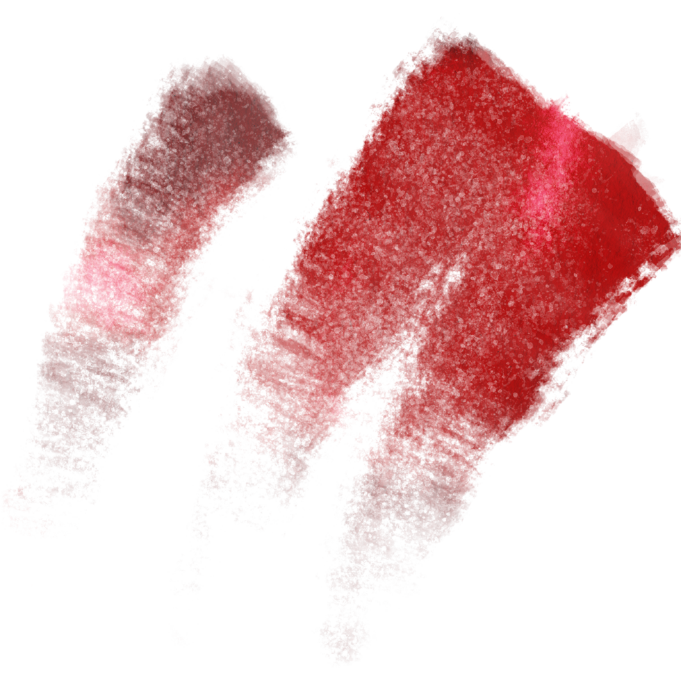 A textured Red brushstroke fading into soft watercolor hues png