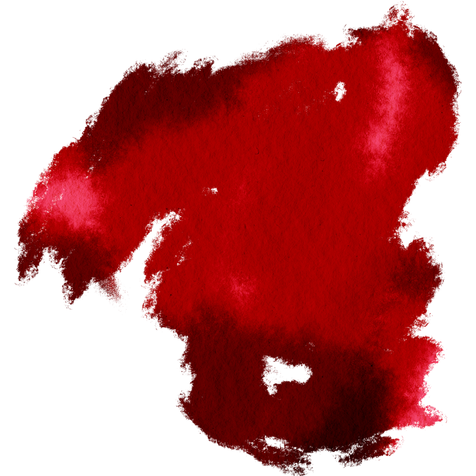 A textured Red stroke blending into soft delicate watercolor gradients png