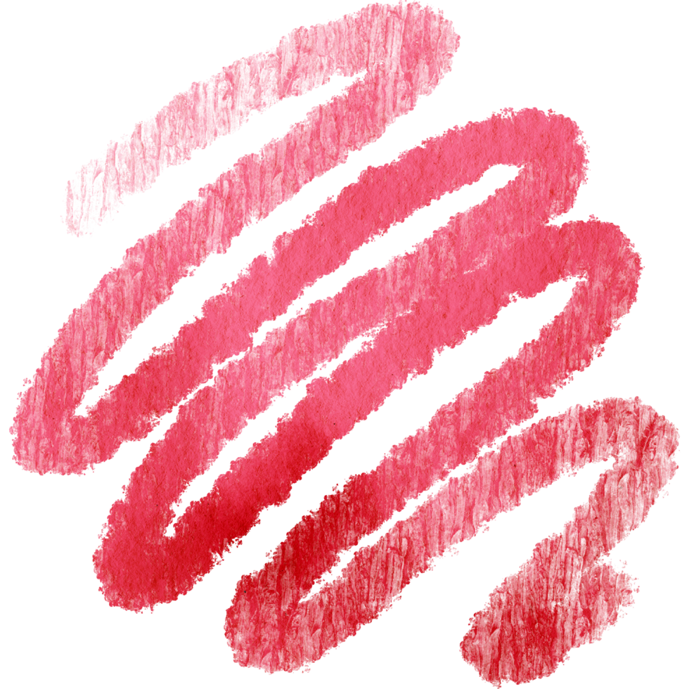 Red stroke fading from rugged textures into gentle watercolor tones png