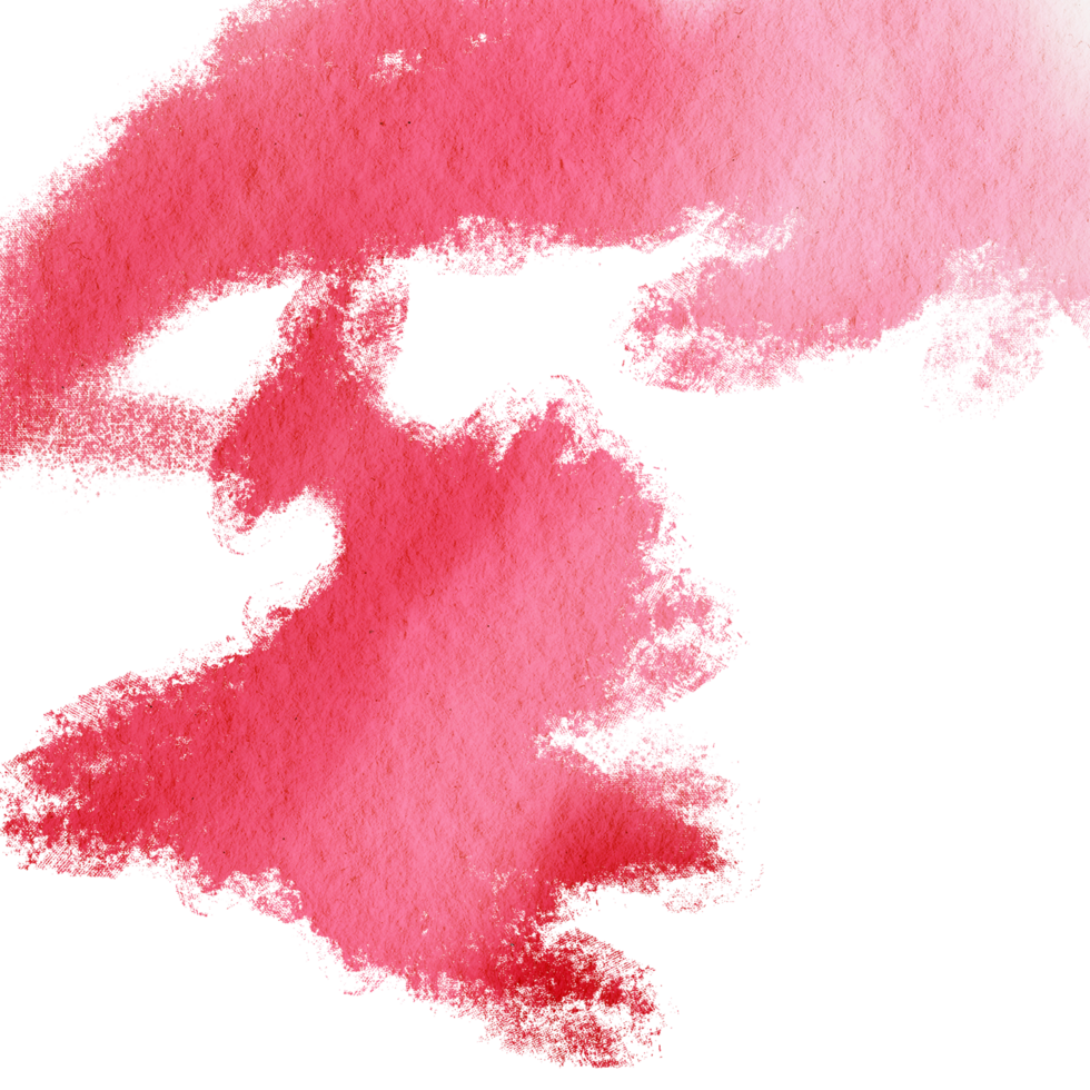 A textured Red stroke transitioning into smooth watercolor gradients png