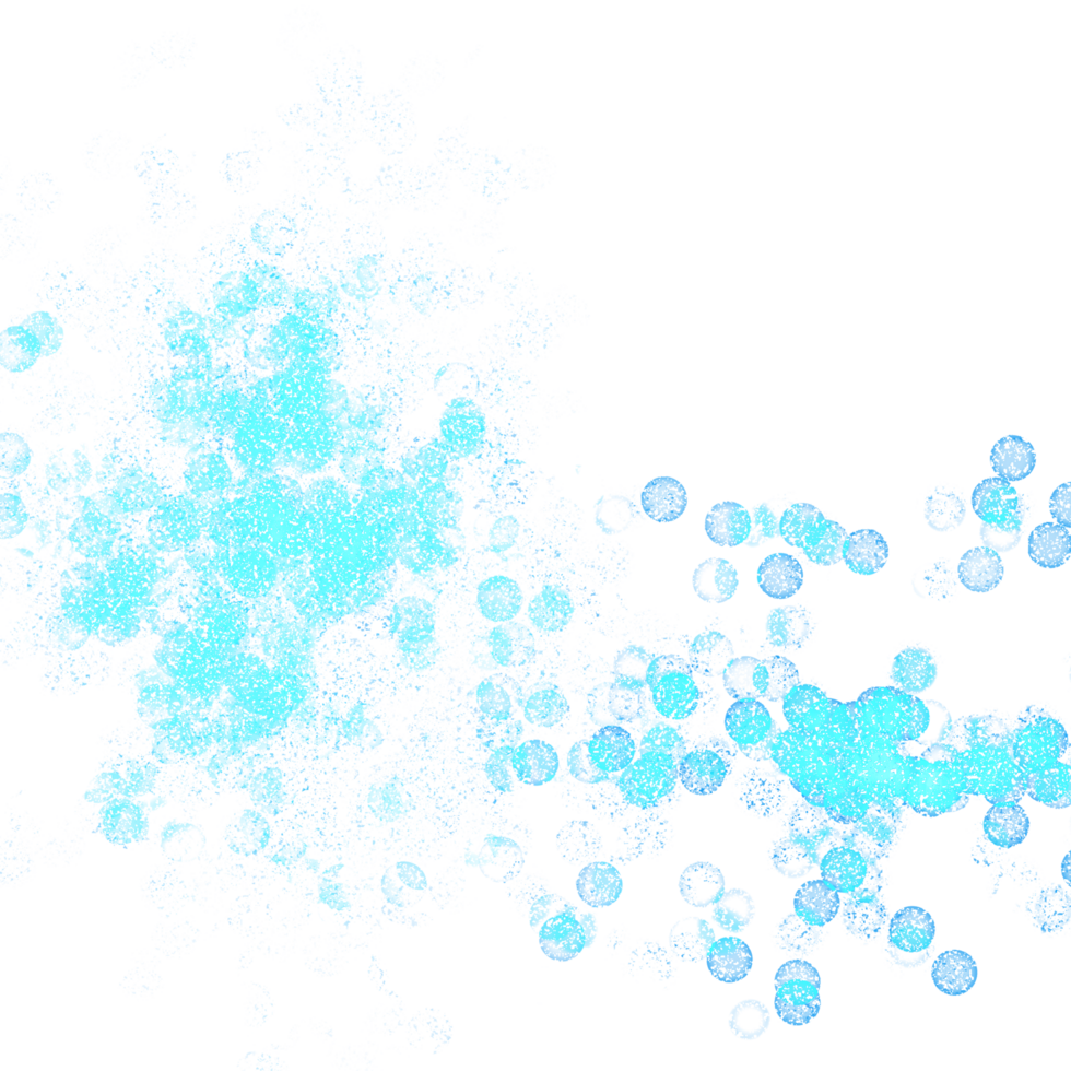 Illustration of blue bokeh light subtle and peaceful ambiance png