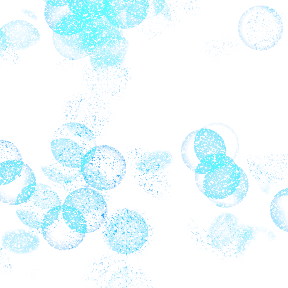 Blue bokeh light illustration conveying calmness and beauty png