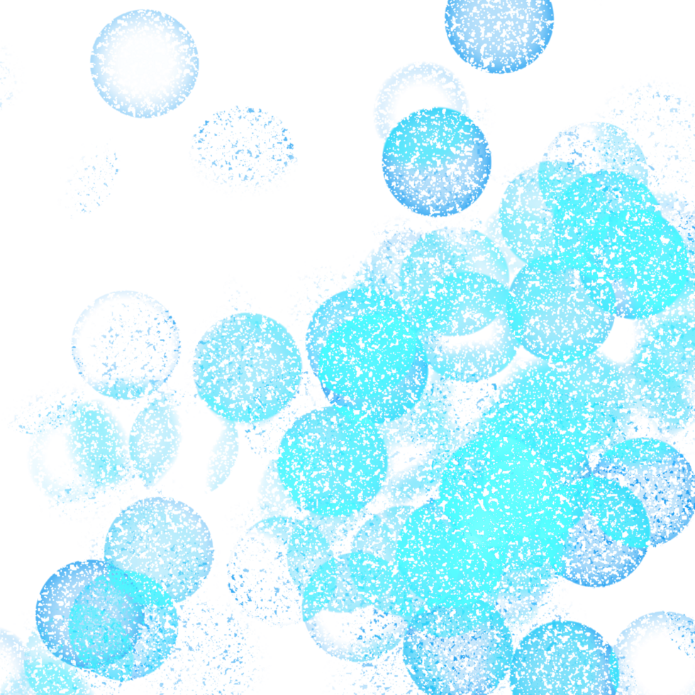 Blue bokeh light illustration evoking a soft magical feeling png