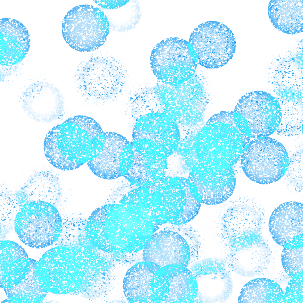 Illustration of blue bokeh lights ethereal and dreamlike atmosphere png