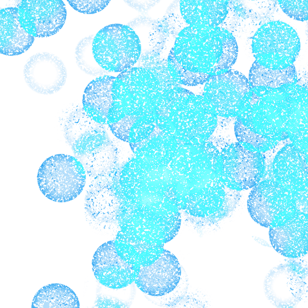 Illustration of blue bokeh lights delicate and magical glow png