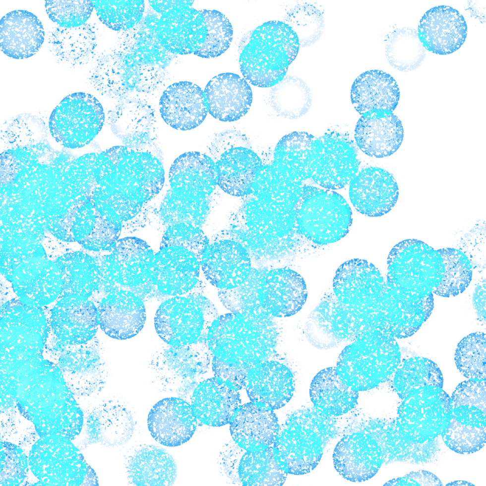 Illustration of blue bokeh lights soft and dreamy glow png