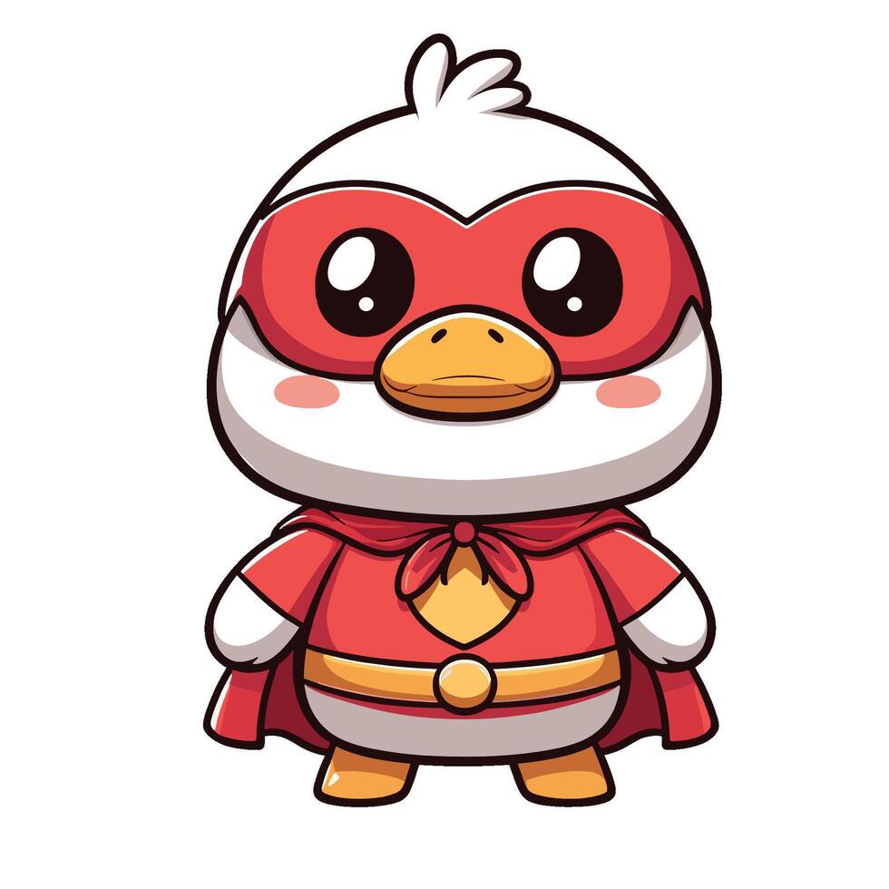 Super duck by kawaii-duck vector