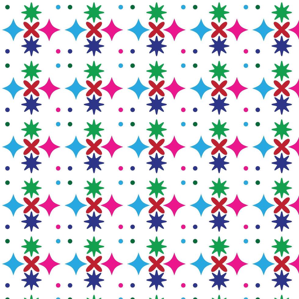 Vibrant Geometric Pattern Design - Bold Colorful Shapes art vector