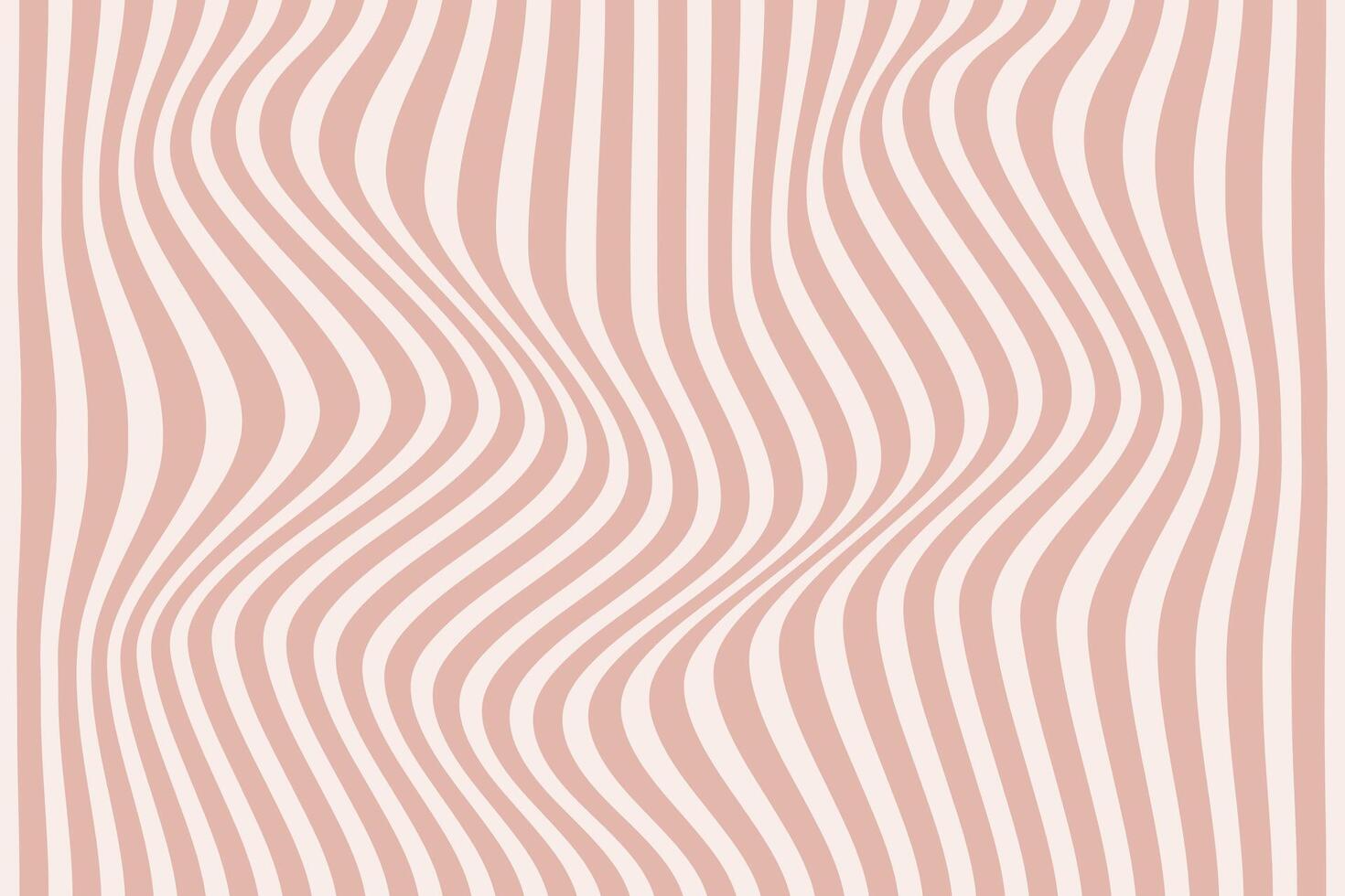 simple abstract lite soft peach color vertical wavy distort line pattern a pink and white striped pattern with a white stripe vector