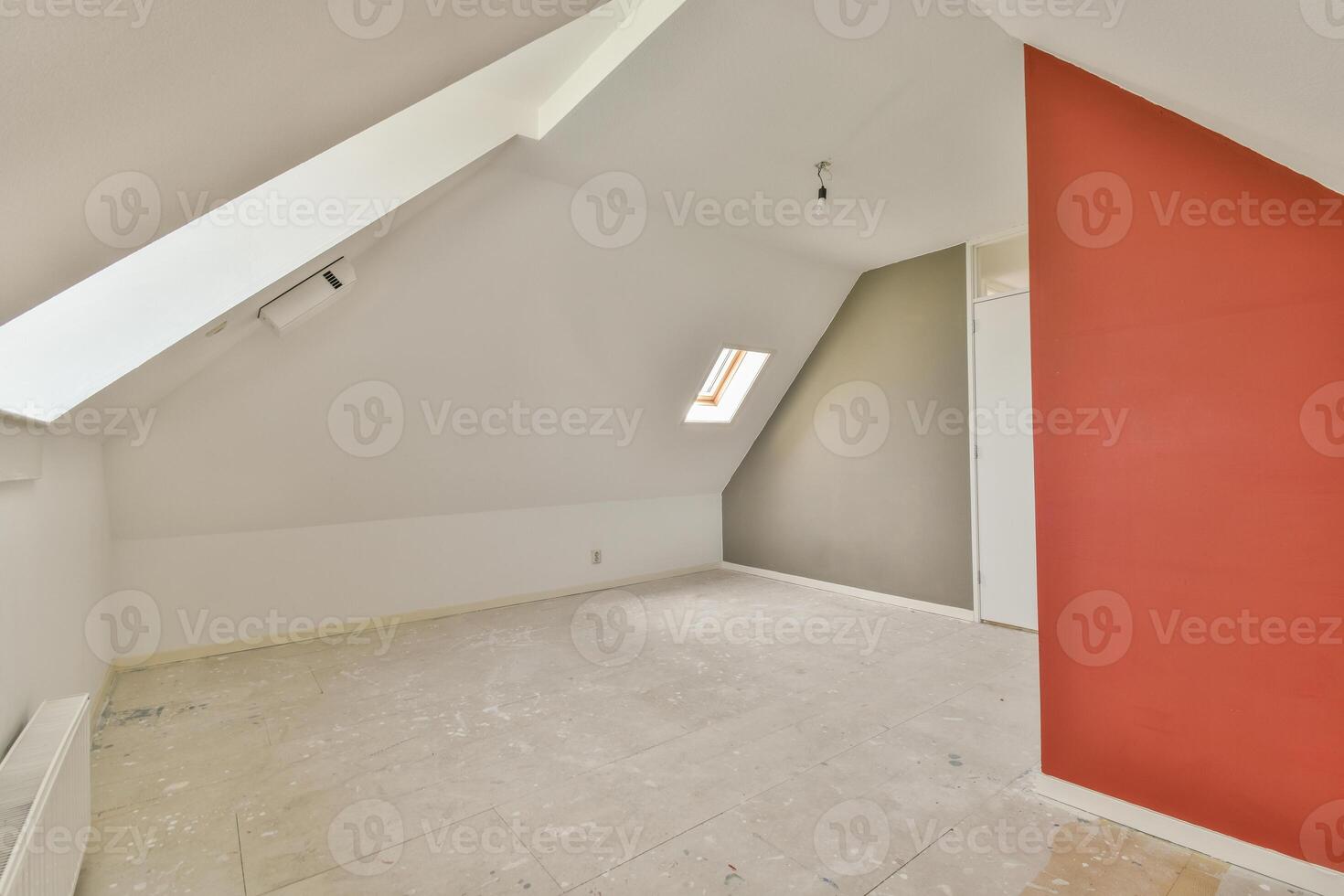 White ceiling in an attic photo