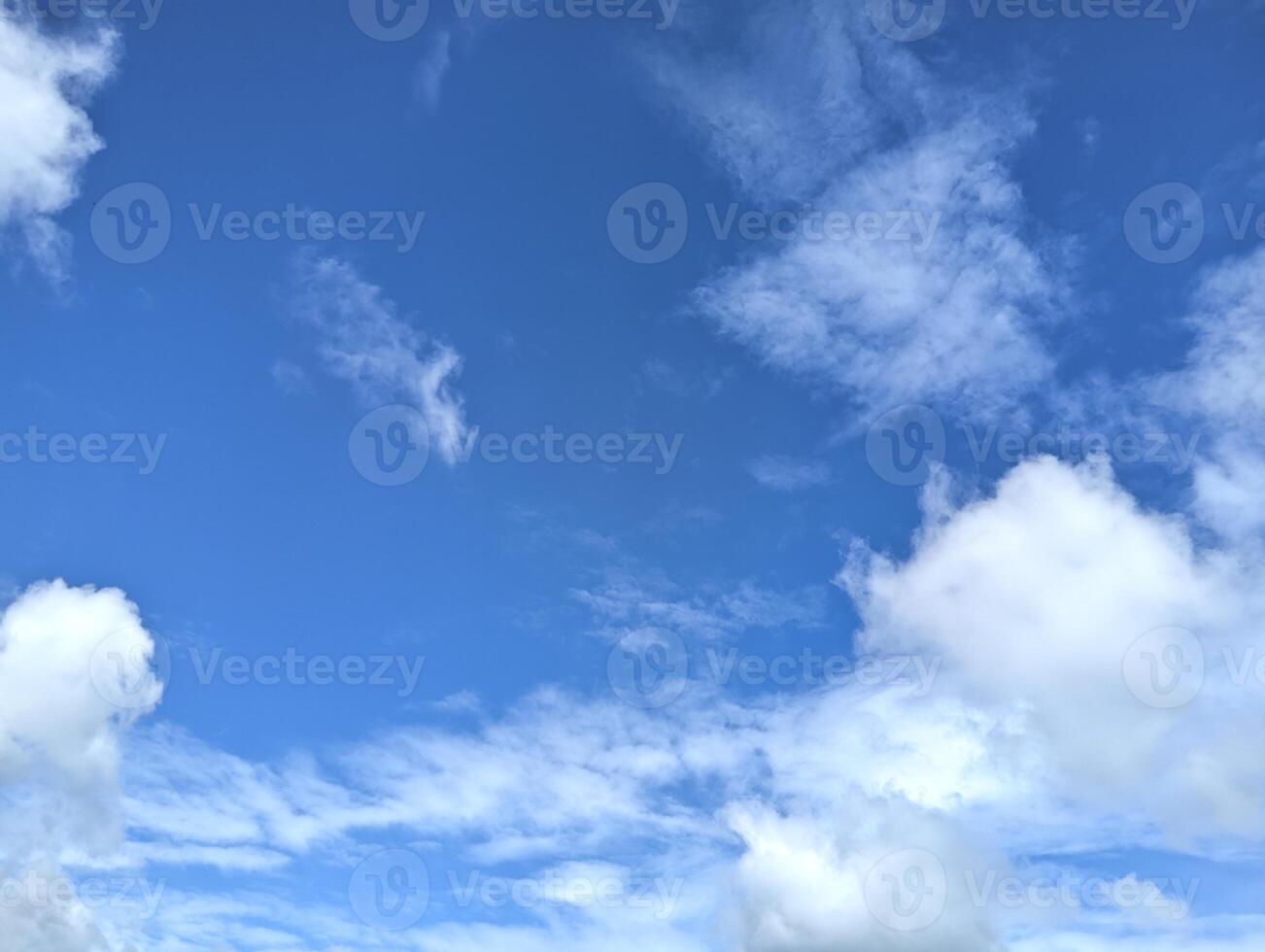 Blue sky and white clouds. Daytime sky. Sky background photo