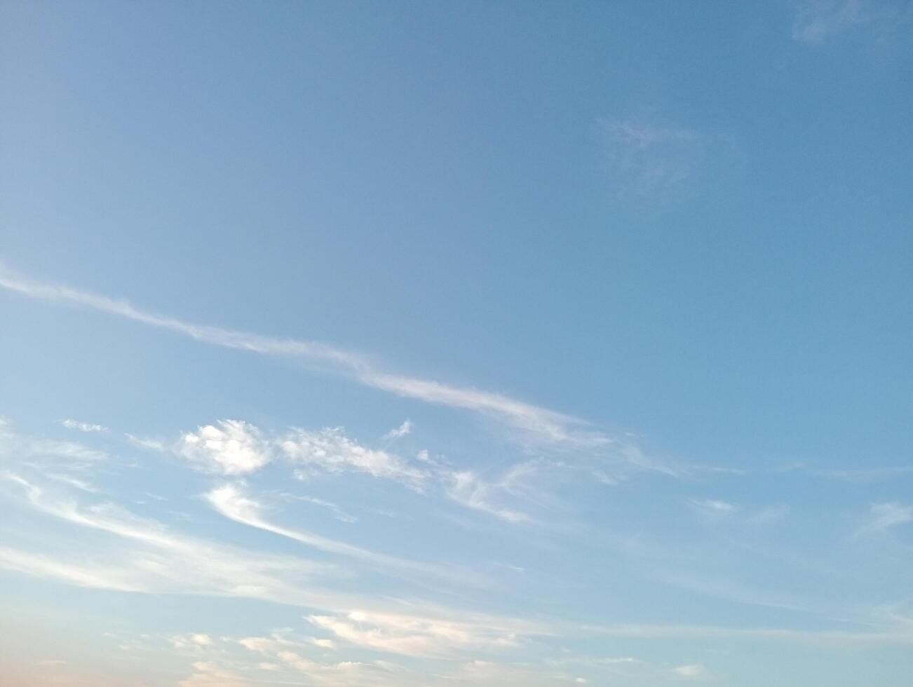 Blue sky and white clouds. Daytime sky. Sky background photo