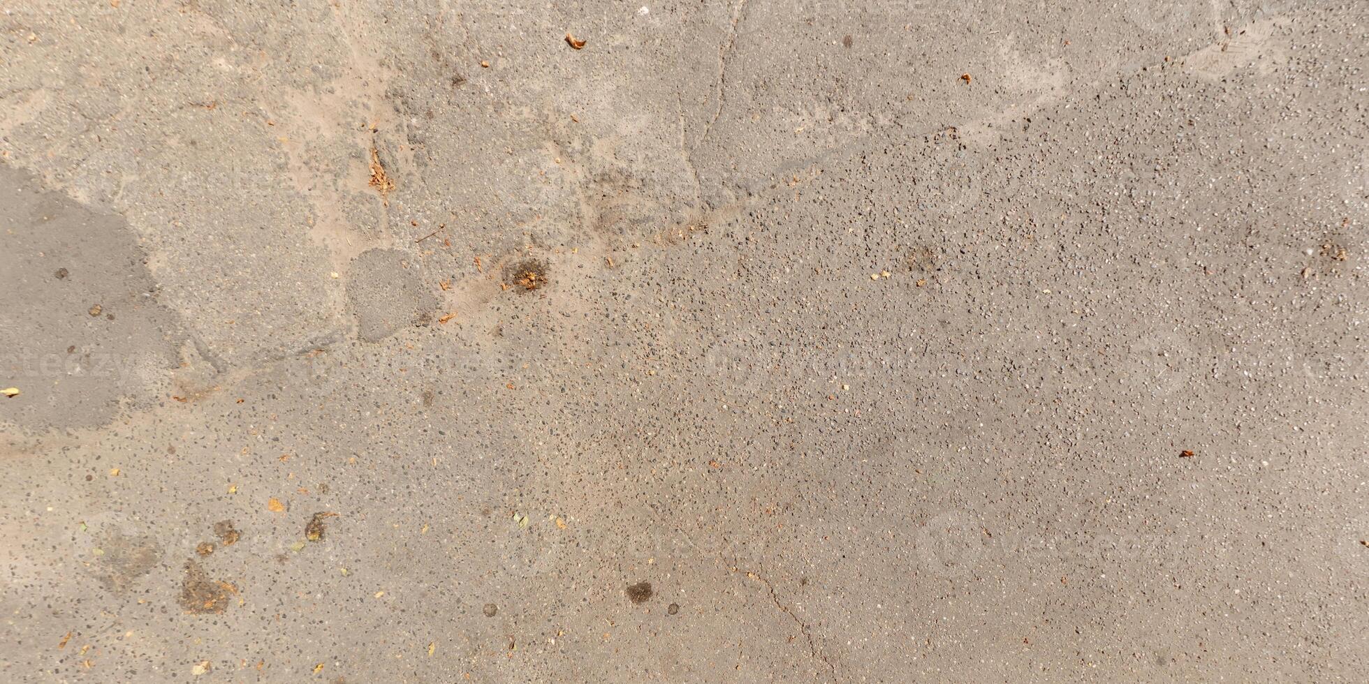 view from above on texture of asphalt road photo