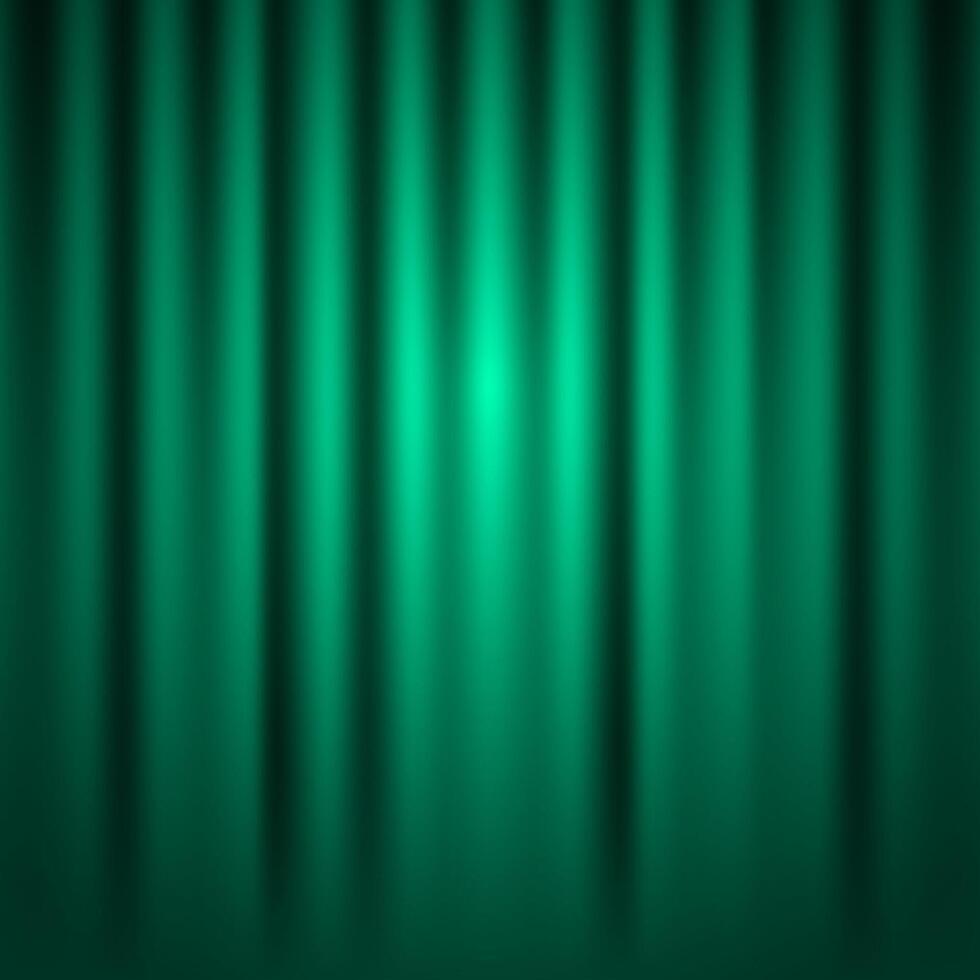 Green Curtain Background vector