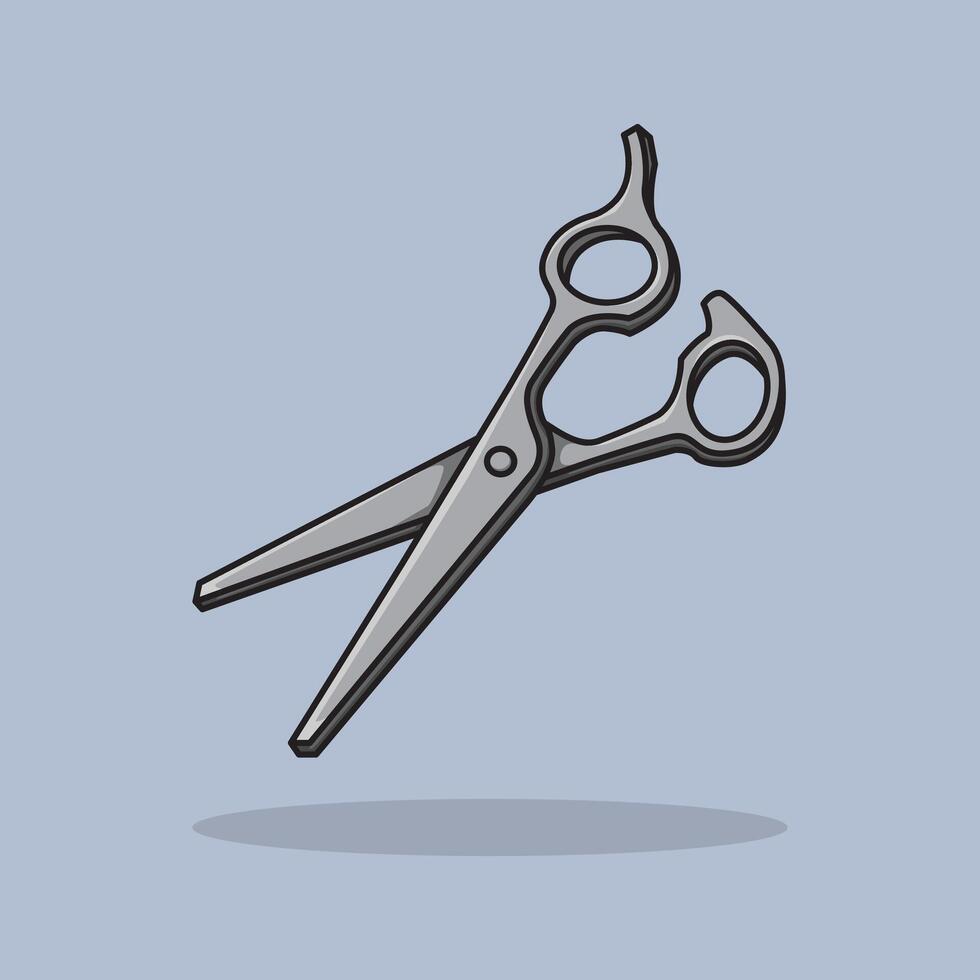 illustration Barber Scissors. design Barber Scissors. Barber Scissors design illustration and icon for website, digital and print vector