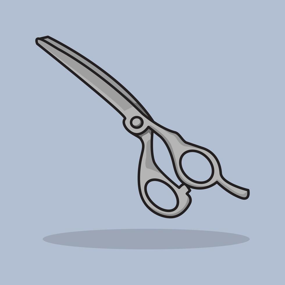 Barber Scissors design illustration and icon for website, digital and print vector