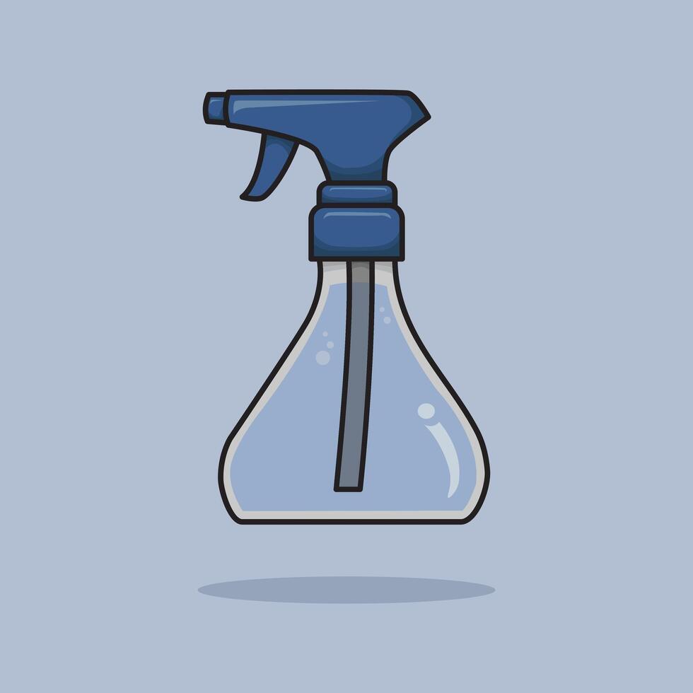 Barber Water Spray Bottle design illustration and icon for website, digital and print vector