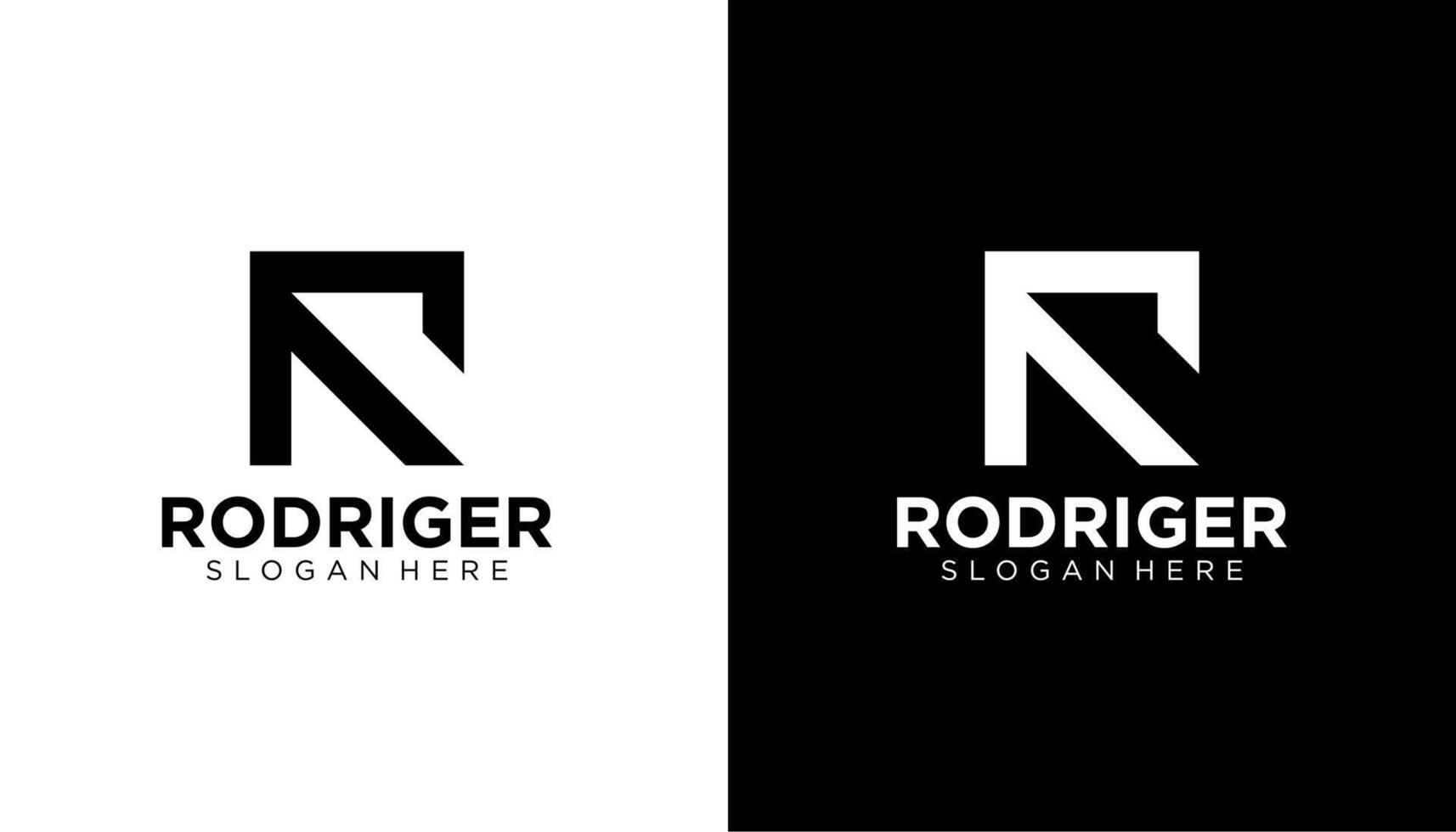 initial letter R monogram icon logo design. vector