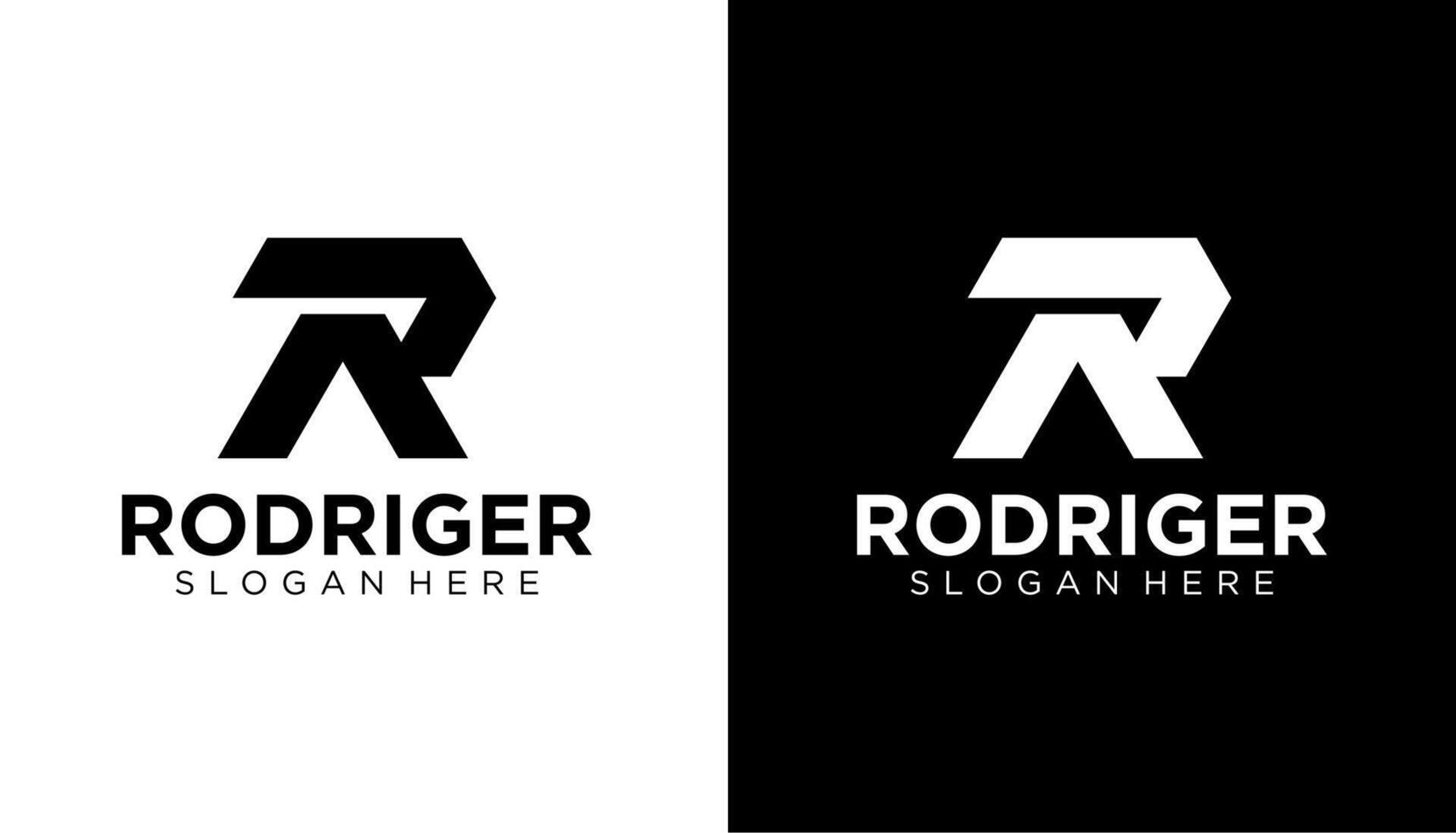 modern initial letter R logo design Template vector