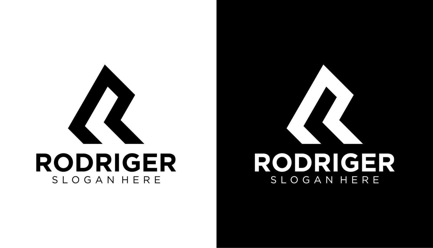 initial letter R monogram icon logo design. vector