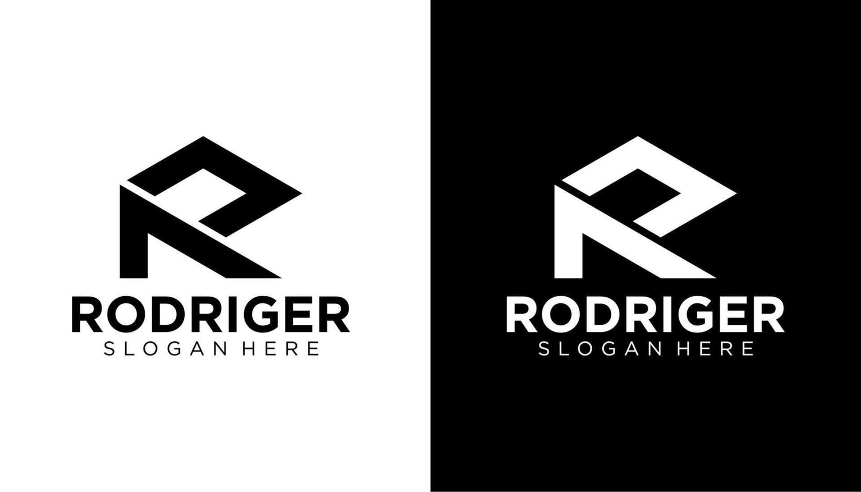 initial letter R monogram icon logo design. vector