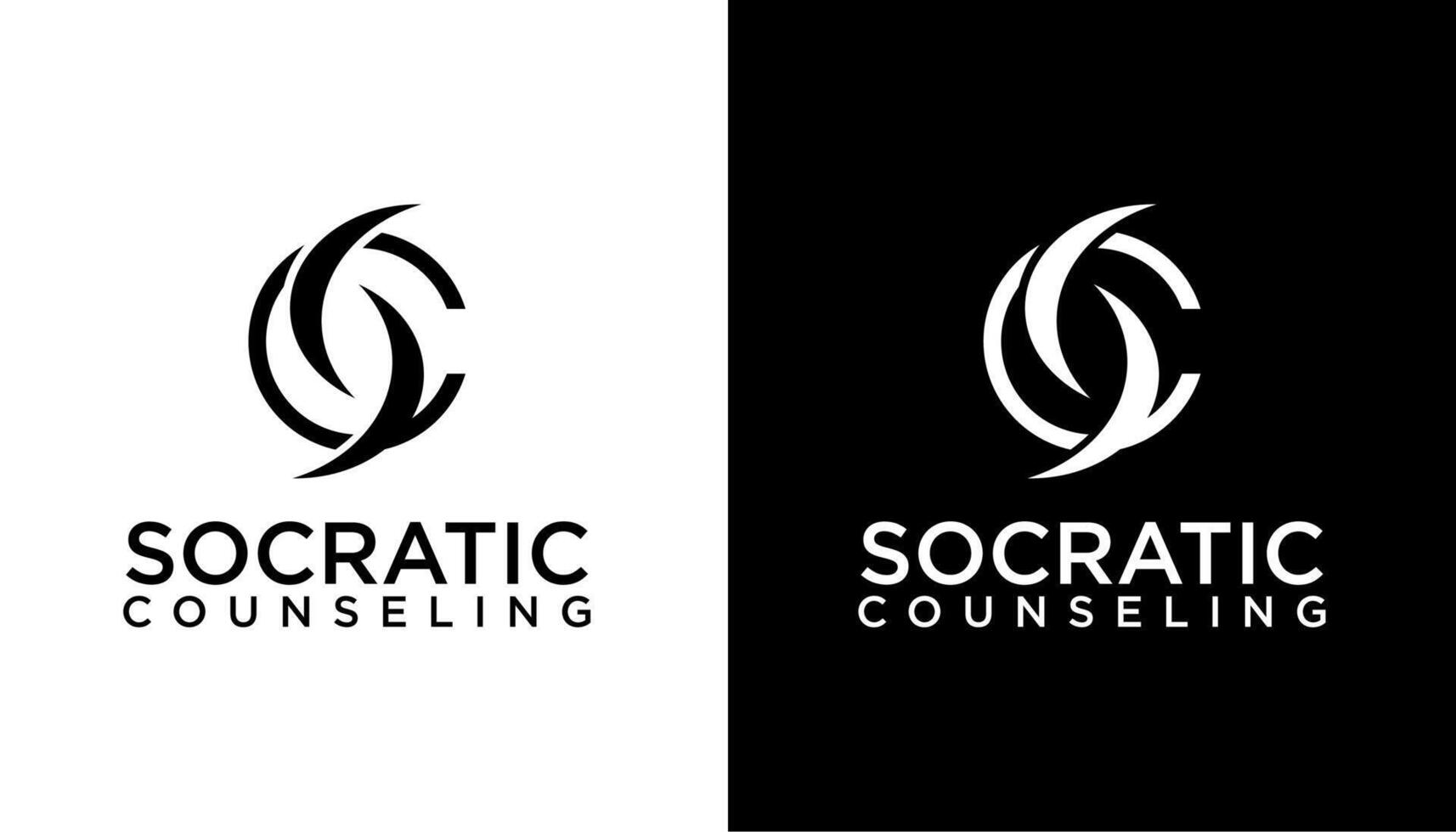 SC Letter swoosh icon Logo Design Template element vector