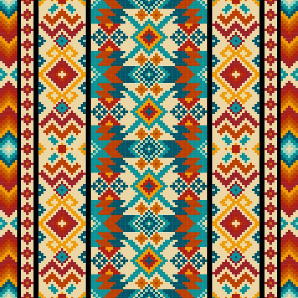 Tribal geometric pattern,navajo ornament,Traditional native american pattern. vector