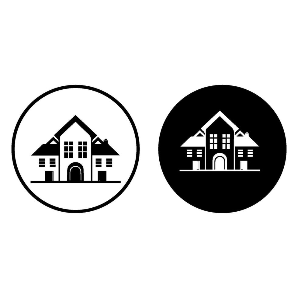 simple two-story house design vector