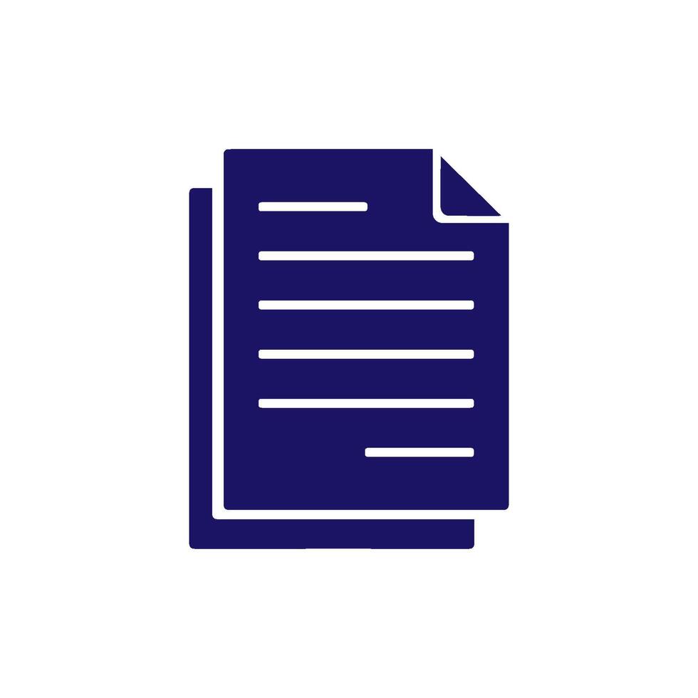 paper icon with three layers of sheets vector