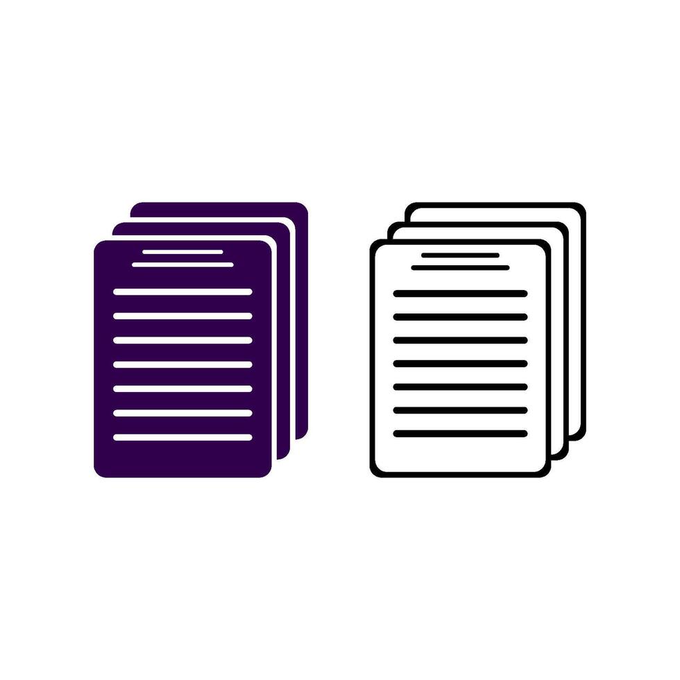 document paper icon vector