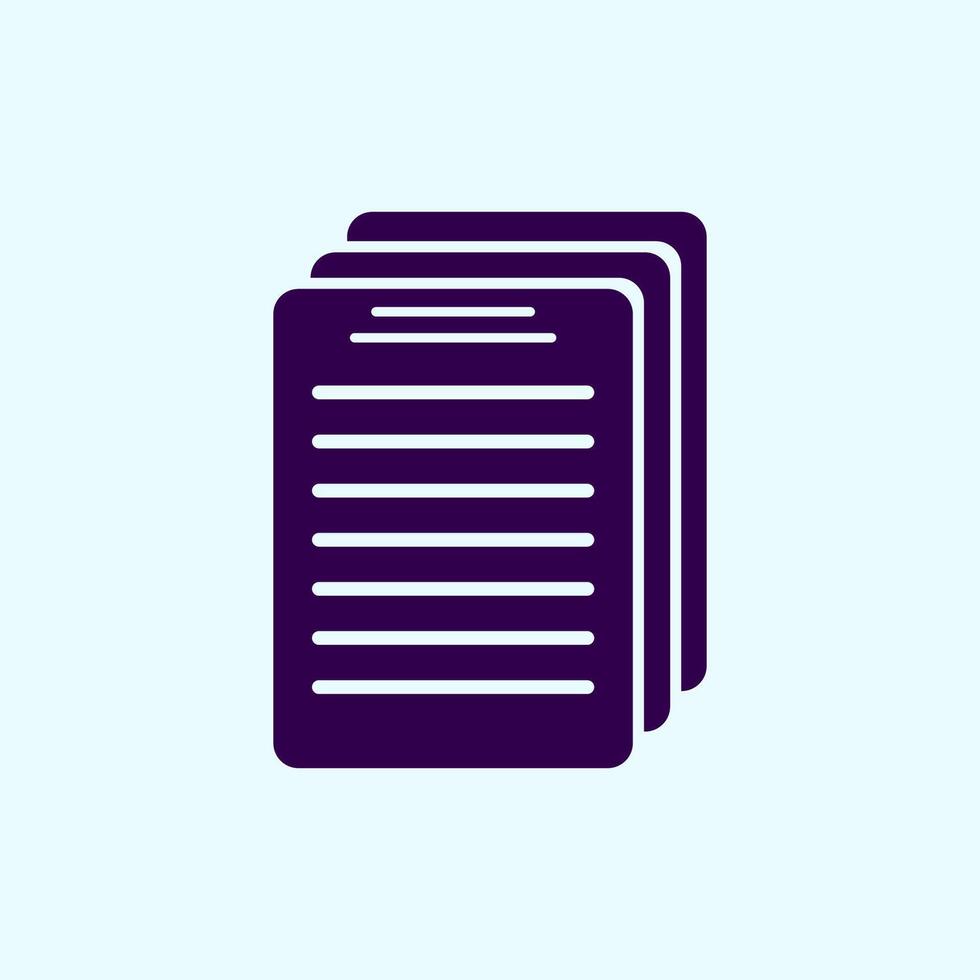 document file icon vector