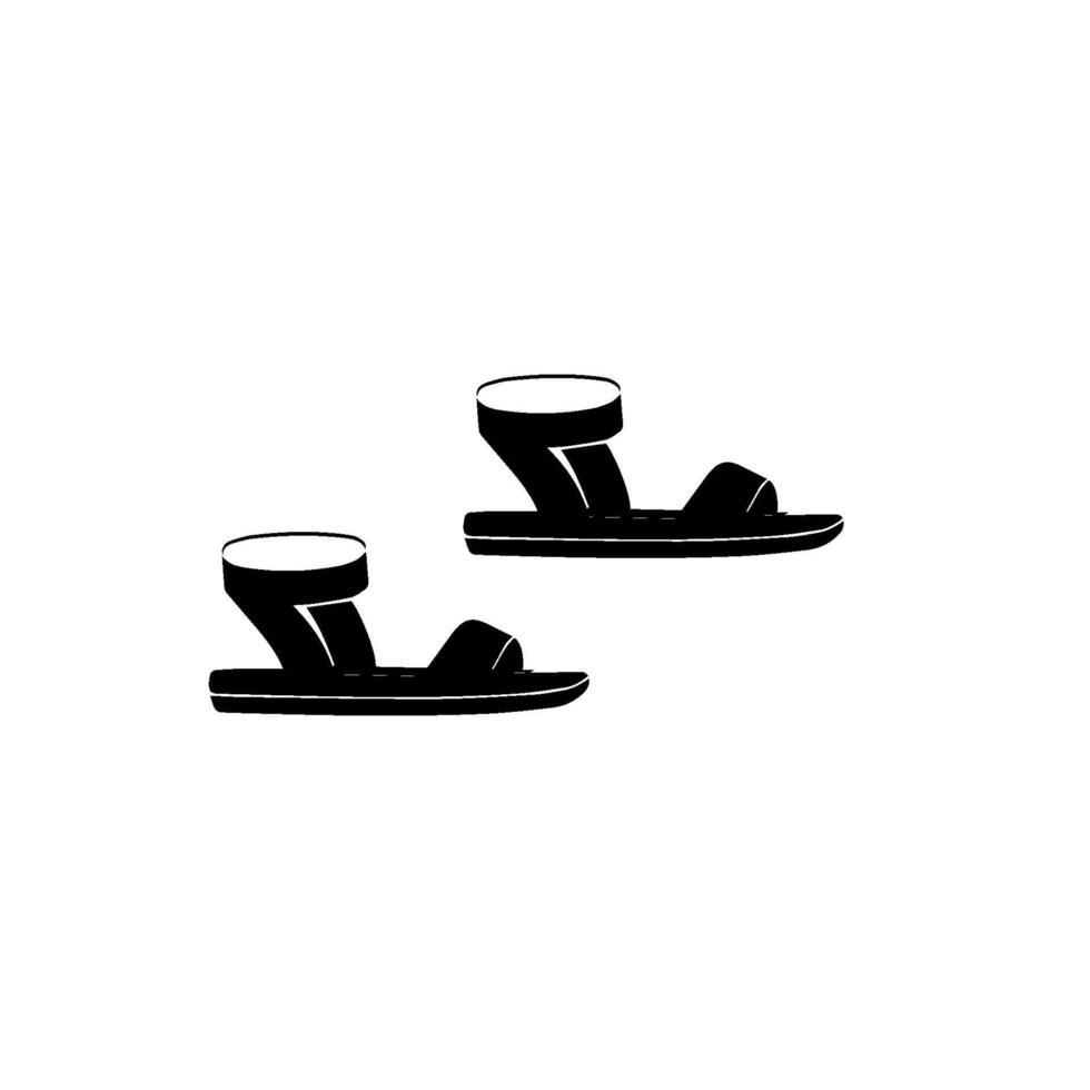 mountain sandals icon vector