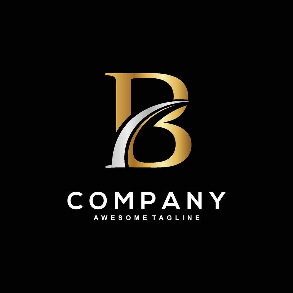 Letter B logo design for business vector