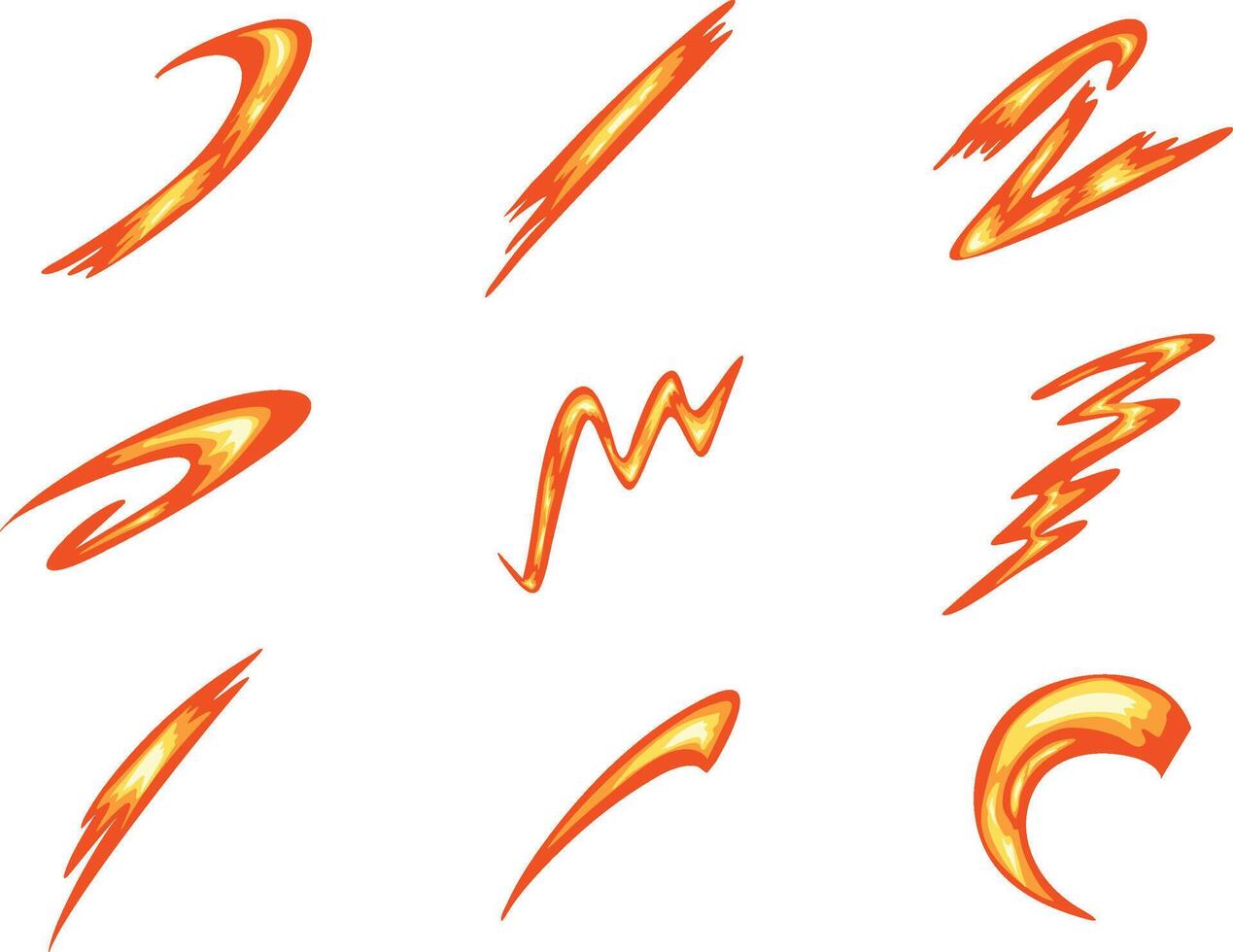 Fire Sword Effect vector