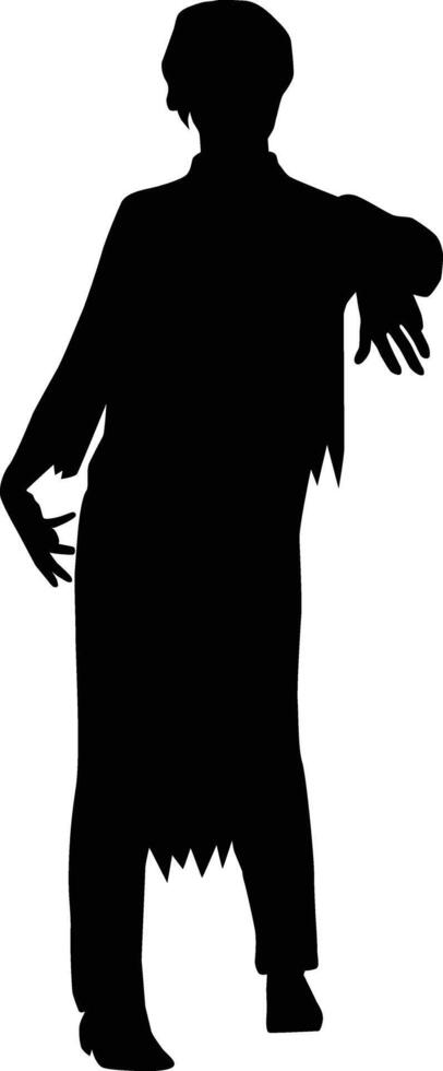Men zombie pose vector