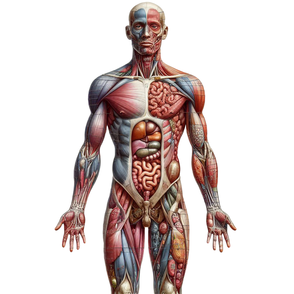umano corpo anatomia trasparente sfondo png