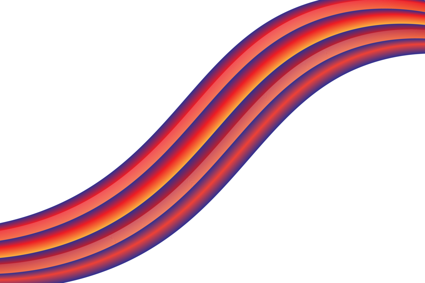 red and blue wave transparent background png