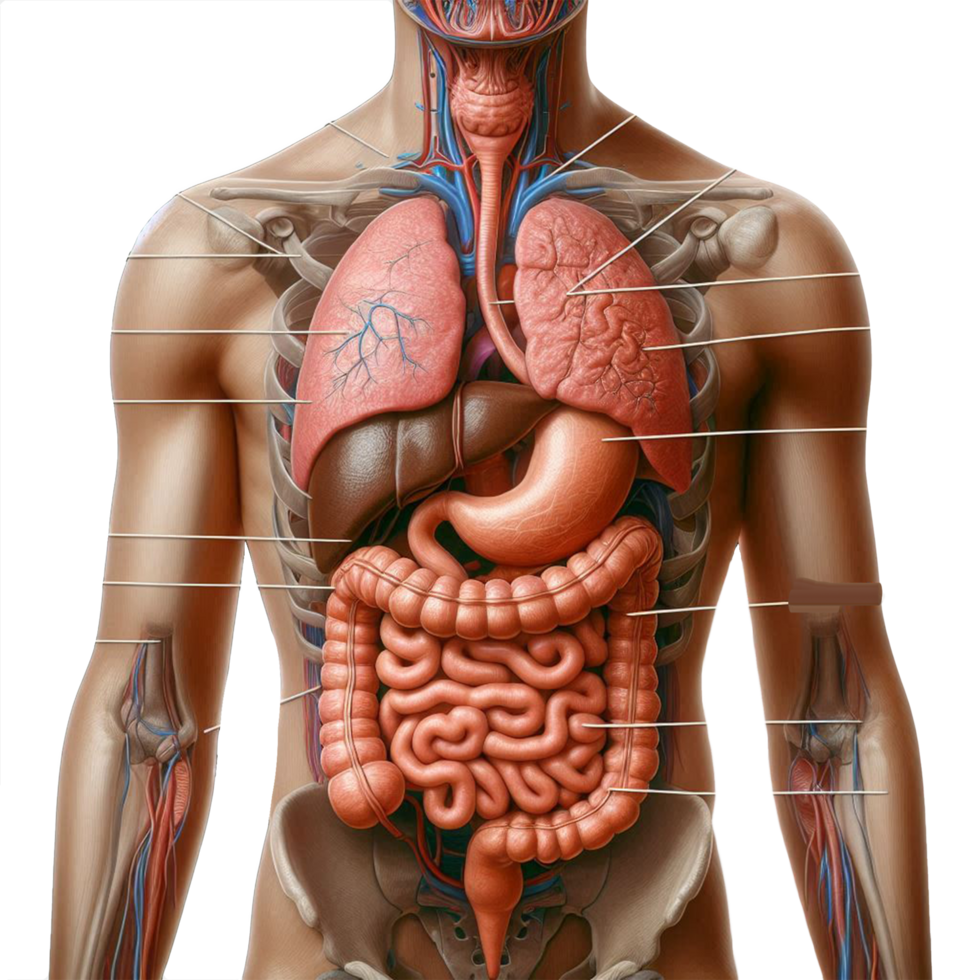 Humain corps organes png