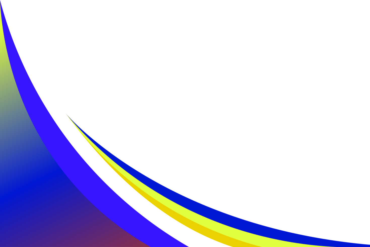 blue and yellow Wave Corner background png